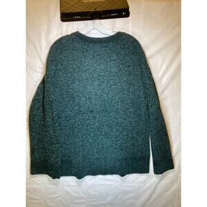 Matty M Ladies' Chenille Crewneck Sweater - Green - Large